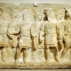 Cumae, Relief of a group of soldiers