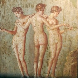 Pompeii, Wall painting of the Three Graces