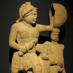 Pompeii, Relief of two gladiators