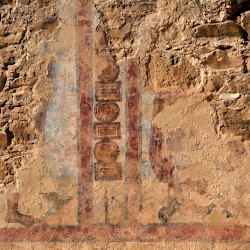 Piazza Armerina, Polygonal Court, Wall painting of military standards