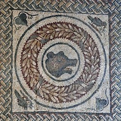 Piazza Armerina, Peristyle, North, Bear