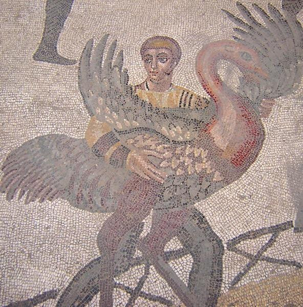 Piazza Armerina, Great Hall, Man with an ostrich