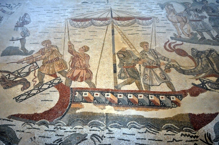 Piazza Armerina, Great Hall, Ship