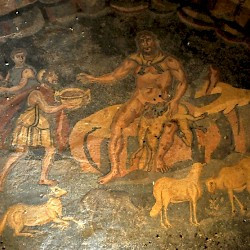 Piazza Armerina, Vestibule, Odysseus and Polyphemus