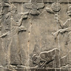 Nimrud, Black obelisk of Šalmaneser III: tribute of king Jehu of Israel