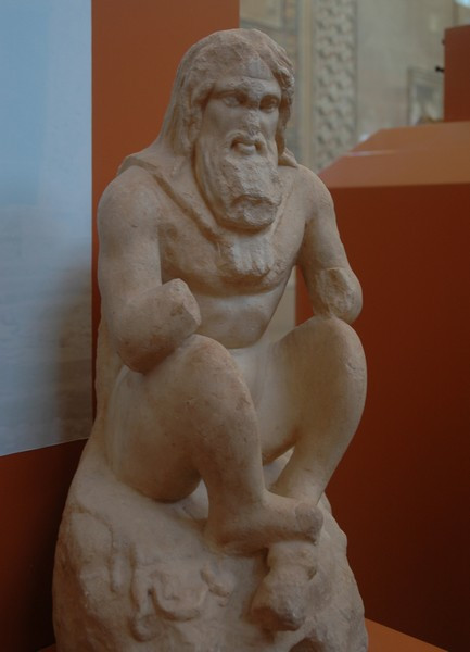 Corinth, South Stoa, Statue of Pan
