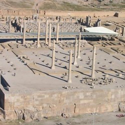Persepolis, Apadana, Aerial view