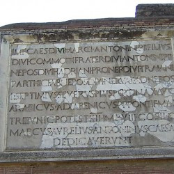 Ostia, Theater, Inscription