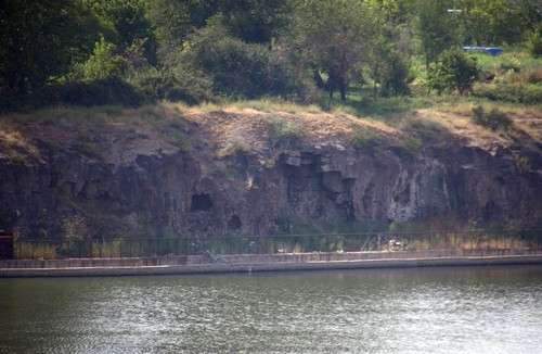 Ancient cave dwellings along the Rhazdan river