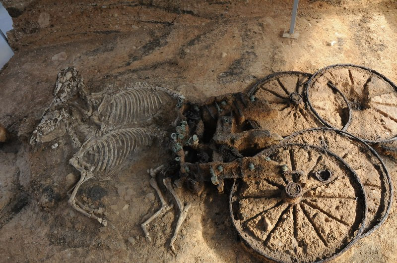 Karanovo, Tomb of Rhoemetalces III, Chariot burial