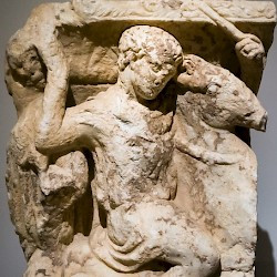 Sidon, Bustan esh-Sheikh, Relief of a horseman