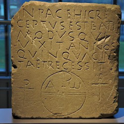 Xanten, Cathedral, Tombstone of Batimodus
