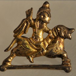 Xanten, Cathedral, Fibula: Man on Horseback