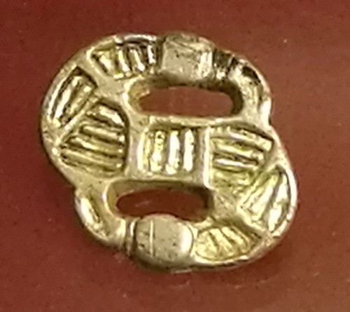 Dorestad, S-Fibula of gilded silver