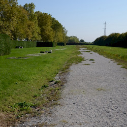 Šempeter, Eastern cemetery and road