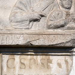 Šempeter, Mausoleum of Secundinus, Inscription (upper part)