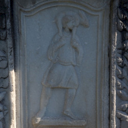 Šempeter, Mausoleum of Vindonius, Relief of a deer hunter