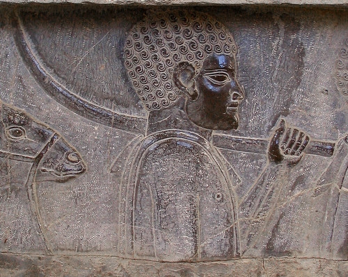 Persepolis, Apadana, East Stairs, Nubian