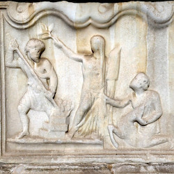 Šempeter, Mausoleum of the Spectatii, Mythological scene