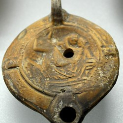Burnum, Oil lamp with an erotic scene