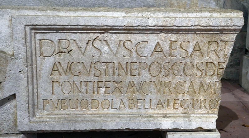 Issa, Inscription of Drusus the Younger