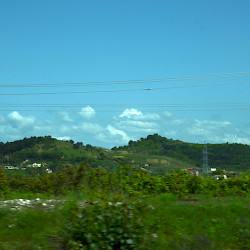 Dyrrhachium battlefield, view from Pompey's to Caesar's positions