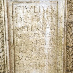 Salona, Tombstone of Dolens of X Gemina