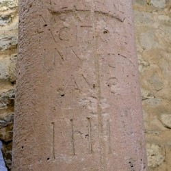 Zadar, Church of St Peter and Andrew, Milestone of the emperor Tacitus
