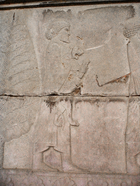 Persepolis, Apadana, East Stairs, Southern part, Elamites