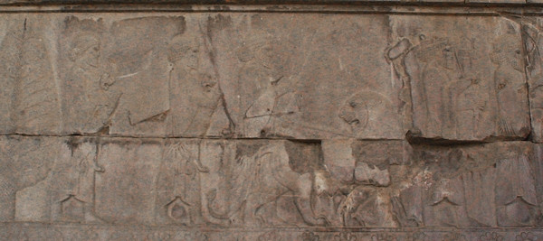 Persepolis, Apadana, East Stairs, Southern part, Elamites