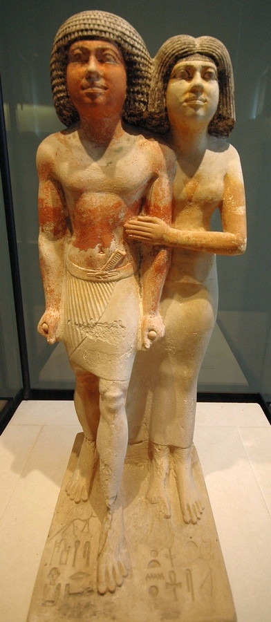 Statuette of Raherka, inspector of the scribes, and his wife Merseanch