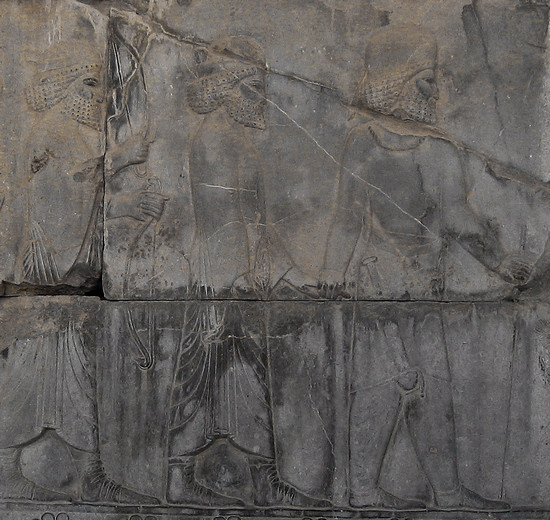Persepolis, Apadana, East Stairs, Southern part, Elamites