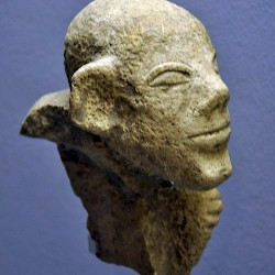 Head of a foreigner