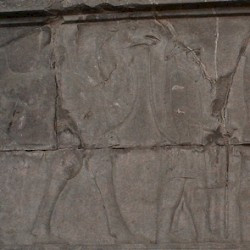 Persepolis, Apadana, East Stairs, Southern part, Parthians