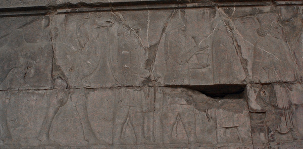 Persepolis, Apadana, East Stairs, Southern part, Parthians
