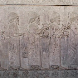 Persepolis, Apadana, East Stairs, Southern part, Babylonians