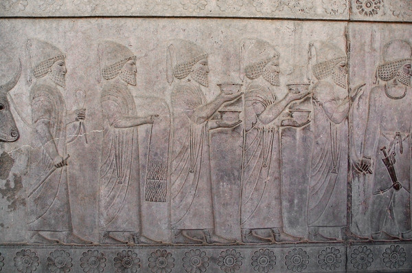 Persepolis, Apadana, East Stairs, Southern part, Babylonians