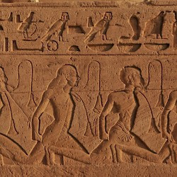 Abu Simbel, Temple of Ramesses II, Relief of POWs