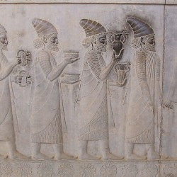 Persepolis, Apadana, East Stairs, Southern part, Lydians
