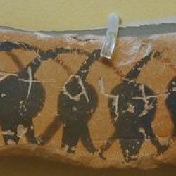 Athens, Agora, Ostracon mentioning Hipparchus son of Charmus
