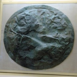 Athens, Agora, Spartan shield, captured at Sphacteria