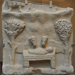 Athens, Ilissos Basilica, Relief of the Nativity
