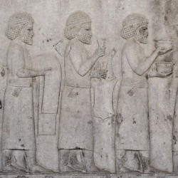 Persepolis, Apadana, East Stairs, Southern part, Syrians