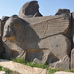 Ain Dara, Orthostat of a sphinx