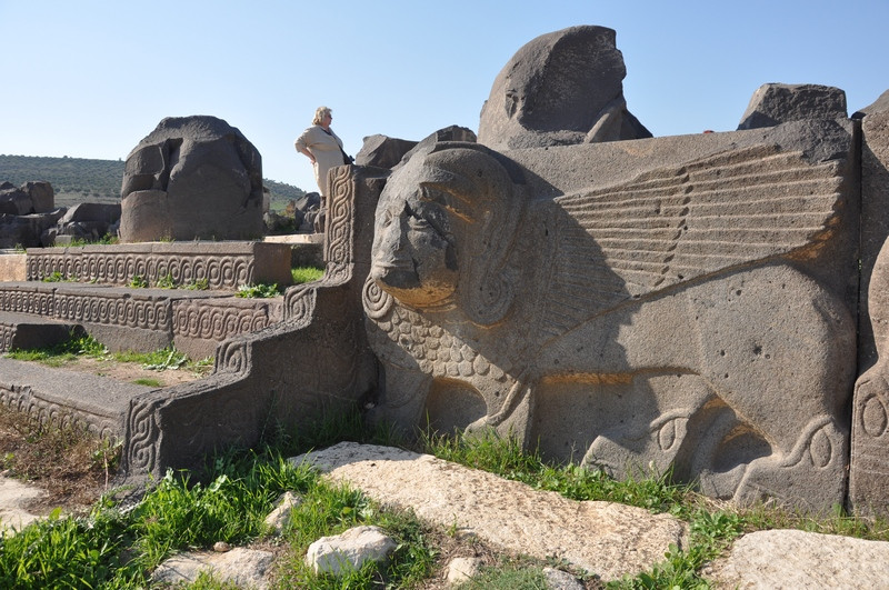 Ain Dara, Orthostat of a sphinx