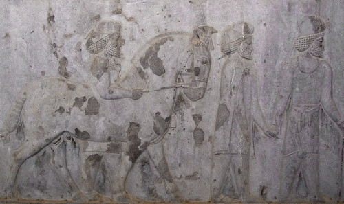 Persepolis, Apadana, East Stairs, Southern part, Cappadocia