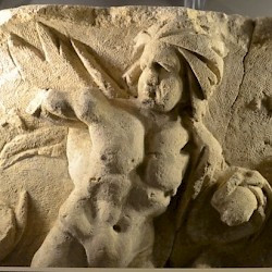 Andesina, Baths Rue de Liffol, Relief of a Triton