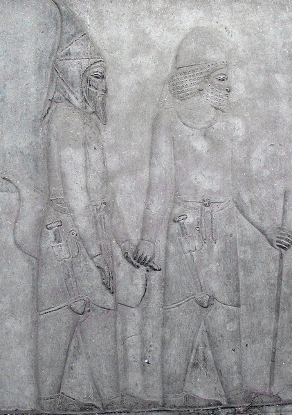 Persepolis, Apadana, East Stairs, Southern part, Sacae
