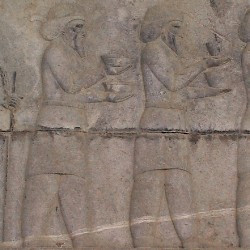 Persepolis, Apadana, East Stairs, Southern part, Arachosians
