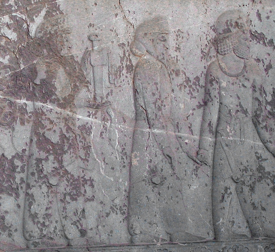 Persepolis, Apadana, East Stairs, Southern part, Sogdians